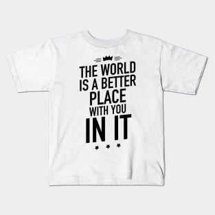 Short Funny Motivational Quotes for Work Kids T-Shirt